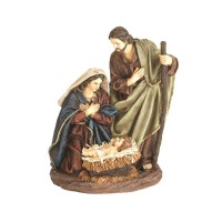 1 PIECE HOLY FAMILY ON BASE 12"H