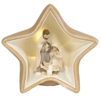 1 PIECE LED HOLY FAMILY IN STAR 4"H