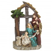 2pk -1 PIECE HOLY FAMILY IN CRECHE 7"H - (Pack of 2) 2pk -1 PIECE HOLY FAMILY IN CRECHE 7"H - (Pack of 2)