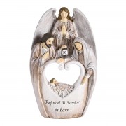 Nativity Holy Family Angel Heart 8.5H Nativity Holy Family Angel Heart 8.5H