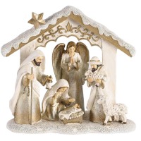 Nativity Family Animals Angel Star 7.5H