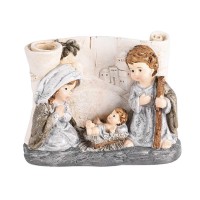 Nativity Holy Family On Scroll City 3.5H (2 Pack) Nativity Holy Family On Scroll City 3.5H (2 Pack)