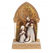 Nativity Lighted Holy Family Gold 9.5H Nativity Lighted Holy Family Gold 9.5H