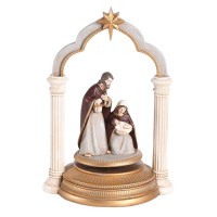 Nativity Holy Family Star Gold Pillars