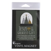 6pk -Magnet Jesus The Greatest Gift Pine Tree - Pack of 6