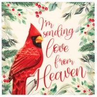 4pk -CARDINAL MAGNET I'M SENDING LOVE FROM - Pack of 4 4pk -CARDINAL MAGNET I'M SENDING LOVE FROM - Pack of 4