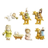 2pk -Nativity Magnet 7 Piece Set - (Pack of 2)