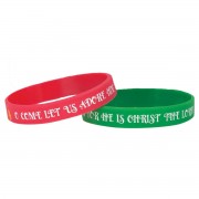 24pk -Silicone Bracelet O COME LET US ADORE - (Pack of 24)