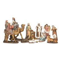 Nativity Set Colorful/Camels 11-Piece 8 inch