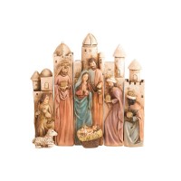 Nativity Set Nested 5-Piece Resin 7.75in