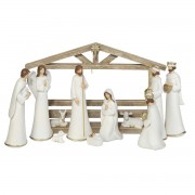 Nativity Set/Creche White 11-Piece 10in Nativity Set/Creche White 11-Piece 10in