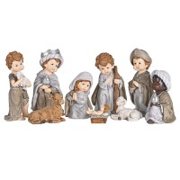 Nativity Set Family Wisemen Shepherd Boy 8H