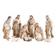 Nativity Family Wisemen Animal Gold7.75H Nativity Family Wisemen Animal Gold7.75H