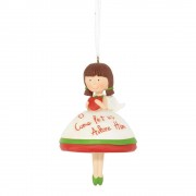 3pk -Christmas Angel Ornament O Come Let Us - Pack of 3 3pk -Christmas Angel Ornament O Come Let Us - Pack of 3