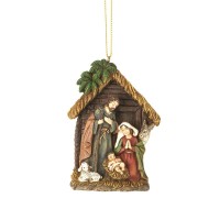 6pk -HOLY FAMILY ORNAMENT 3.5"H - Pack of 6 6pk -HOLY FAMILY ORNAMENT 3.5"H - Pack of 6