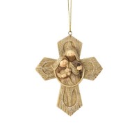 6pk -CROSS HOLY FAMILY ORNAMENT - Pack of 6