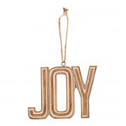 6pk -Ornament Joy Resin 4in - Pack of 6