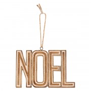6pk -Ornament Noel Resin 4.5in - Pack of 6