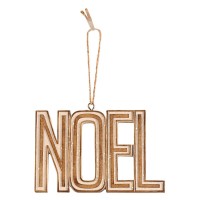 6pk -Ornament Noel Resin 4.5in - Pack of 6