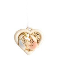 12pk -Holy Family in Heart Ornament - Pack of 12