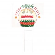 3pk -SIGN HAPPY BIRTHDAY JESUS PVC 18X24 - Pack of 3 3pk -SIGN HAPPY BIRTHDAY JESUS PVC 18X24 - Pack of 3