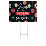 3pk -Yard Sign Jesus Is The Reason PVC - Pack of 3