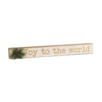4pk -Joy To The World Tabletop Sign Gold - Pack of 4