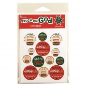 6pk -STKR HAPPY BIRTHDAY JESUS 52 PCS - Pack of 6