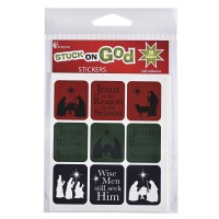 6pk -Sticker Sheets Square Jesus Is Reason - Pack of 6