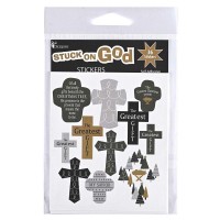 6pk -Sticker Sheets Cross Jesus The Greatest - Pack of 6