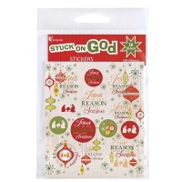6pk -Sticker Sheet Whimsical Jesus The Reason - Pack of 6