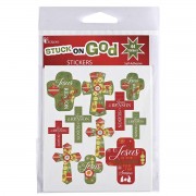6pk -Sticker Sheet Cross Jesus The Reason - Pack of 6