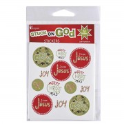 6pk -Sticker Sheets J Is For Jesus Round - Pack of 6