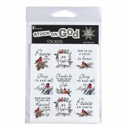 6pk -Sticker Sheets Bird Botanical Square - Pack of 6