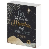 2pk -Tabletop Plaque Go Tell It On The - (Pack of 2) 2pk -Tabletop Plaque Go Tell It On The - (Pack of 2)