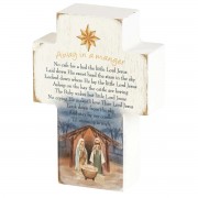 2pk -TABLETOP CROSS AWAY IN A MANGER - (Pack of 2) 2pk -TABLETOP CROSS AWAY IN A MANGER - (Pack of 2)