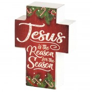 2pk -JESUS IS THE REASON TABLETOP CROSS - (Pack of 2) 2pk -JESUS IS THE REASON TABLETOP CROSS - (Pack of 2)