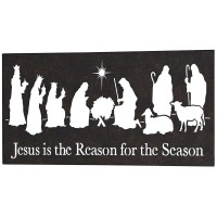 Wall Art Black Metal Jesus Is The Reason