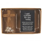 2pk -Cross Figurine Card I Said A Prayer For - (Pack of 2)