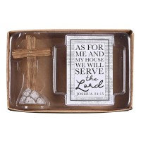 2pk -Cross And Card As For Me And My House - (Pack of 2) 2pk -Cross And Card As For Me And My House - (Pack of 2)