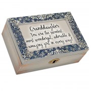 Petite Music Box Granddaughter Blue