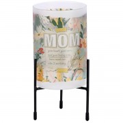 2pk -Hurricane Candleholder Frost Floral Mom - (Pack of 2)