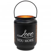 Lantern Love You More Small Black Lantern Love You More Small Black