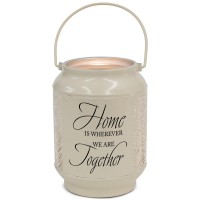 Lantern Home Is Wherever We Small Ivory Lantern Home Is Wherever We Small Ivory