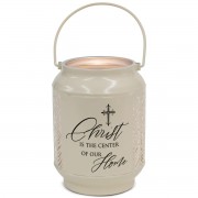 Lantern Christ Is The Center Small Ivory Lantern Christ Is The Center Small Ivory