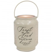 Lantern Trust Lord Prov.3:5 Small Ivory Lantern Trust Lord Prov.3:5 Small Ivory