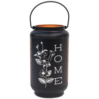 Lantern Home Large Black Distressed
