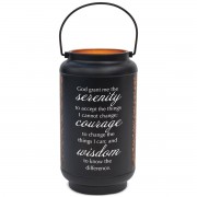 Lantern Serenity Prayer Large Black Lantern Serenity Prayer Large Black