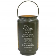 Lantern Home Is Where Love Large Green