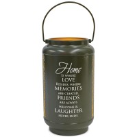 Lantern Home Is Where Love Large Green